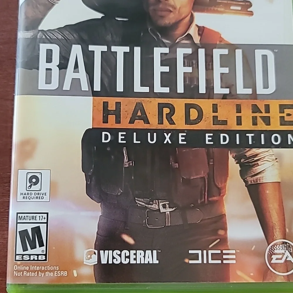 XBOX 360 Battlefield Hardline Deluxe Edition Mature 17+New and Never Used Discs